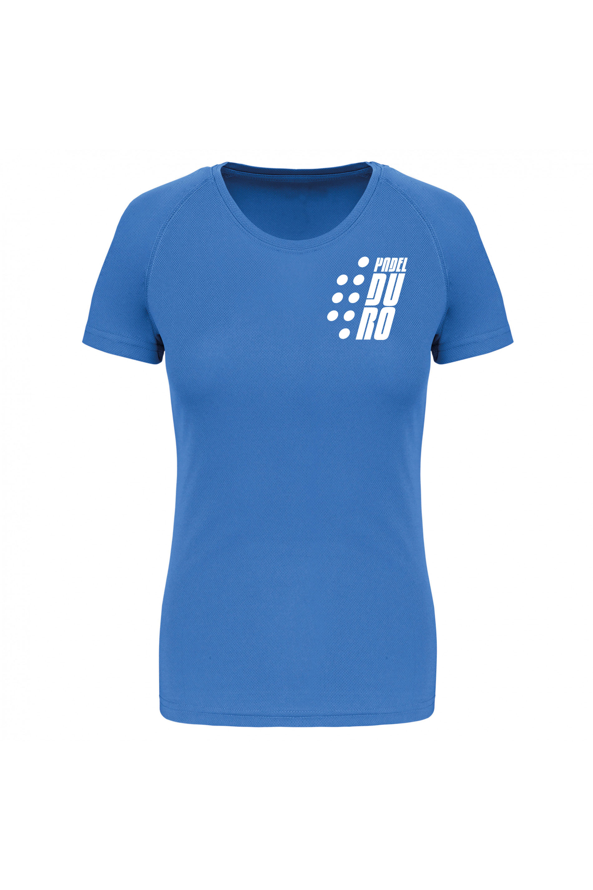 T-SHIRT PADEL DONNA MANICA CORTA AQUA BLUE