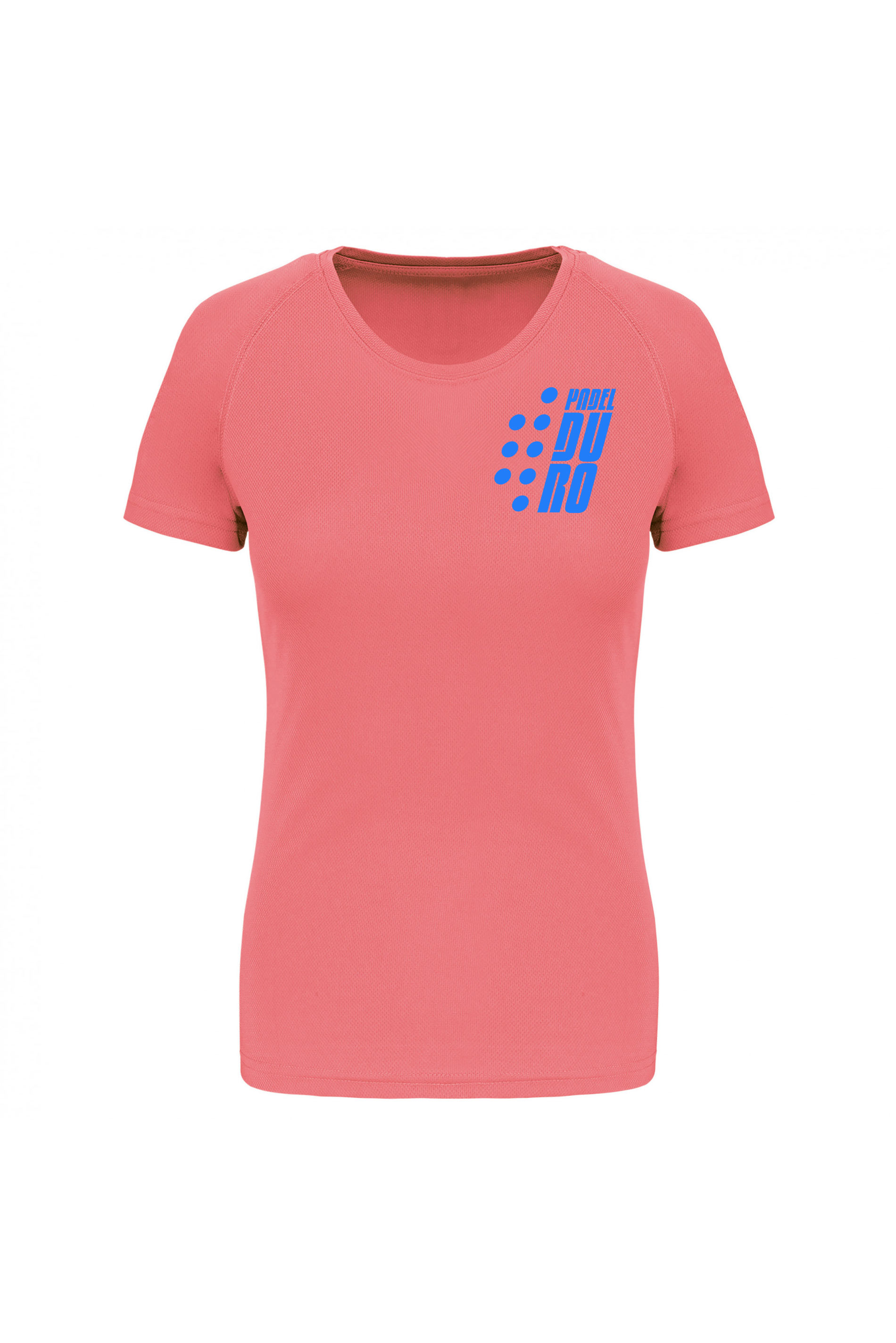 T-SHIRT PADEL DONNA MANICA CORTA CORAL XS AZZURRO