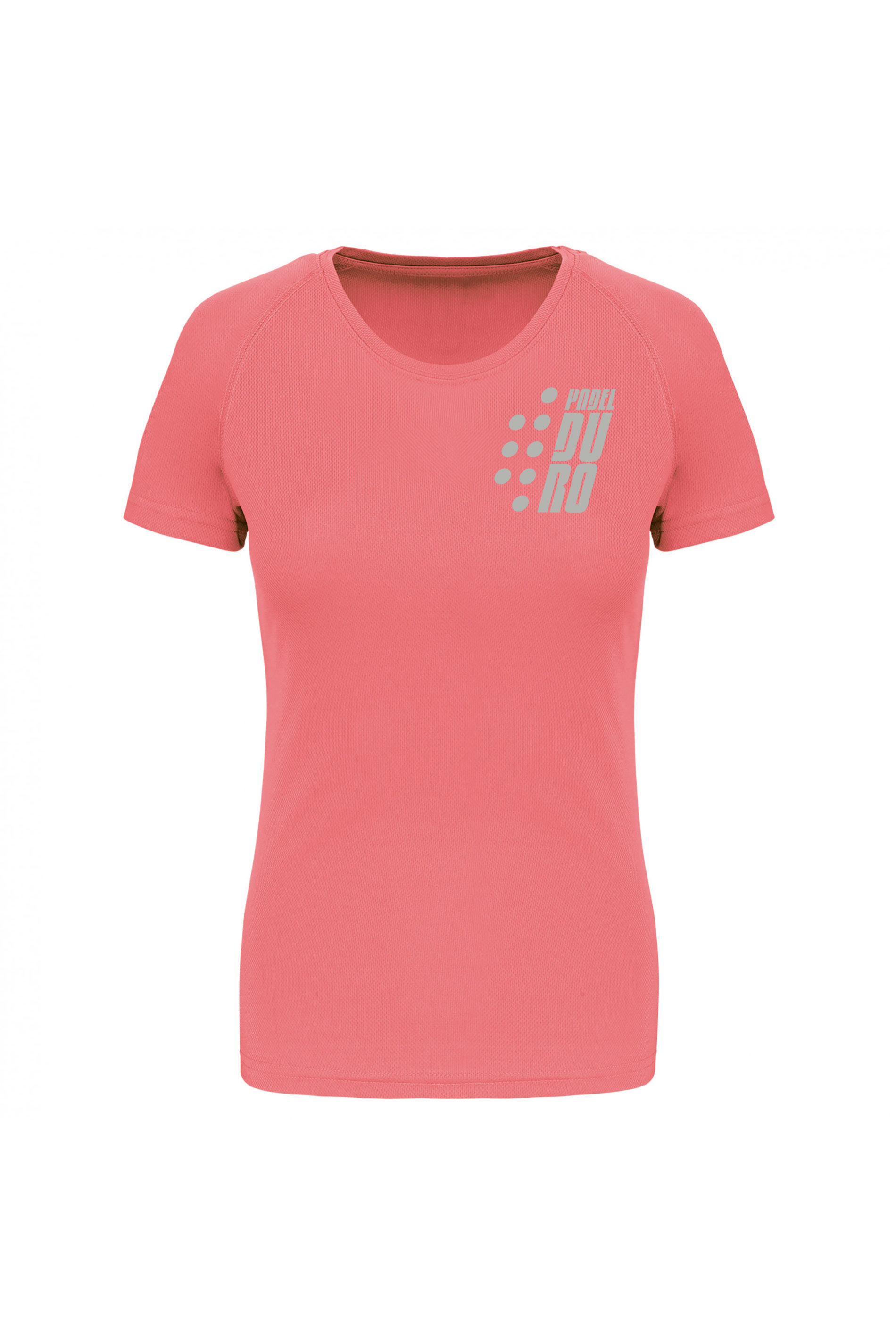 T-SHIRT PADEL DONNA MANICA CORTA CORAL XS GRIGIO-ARGENTO