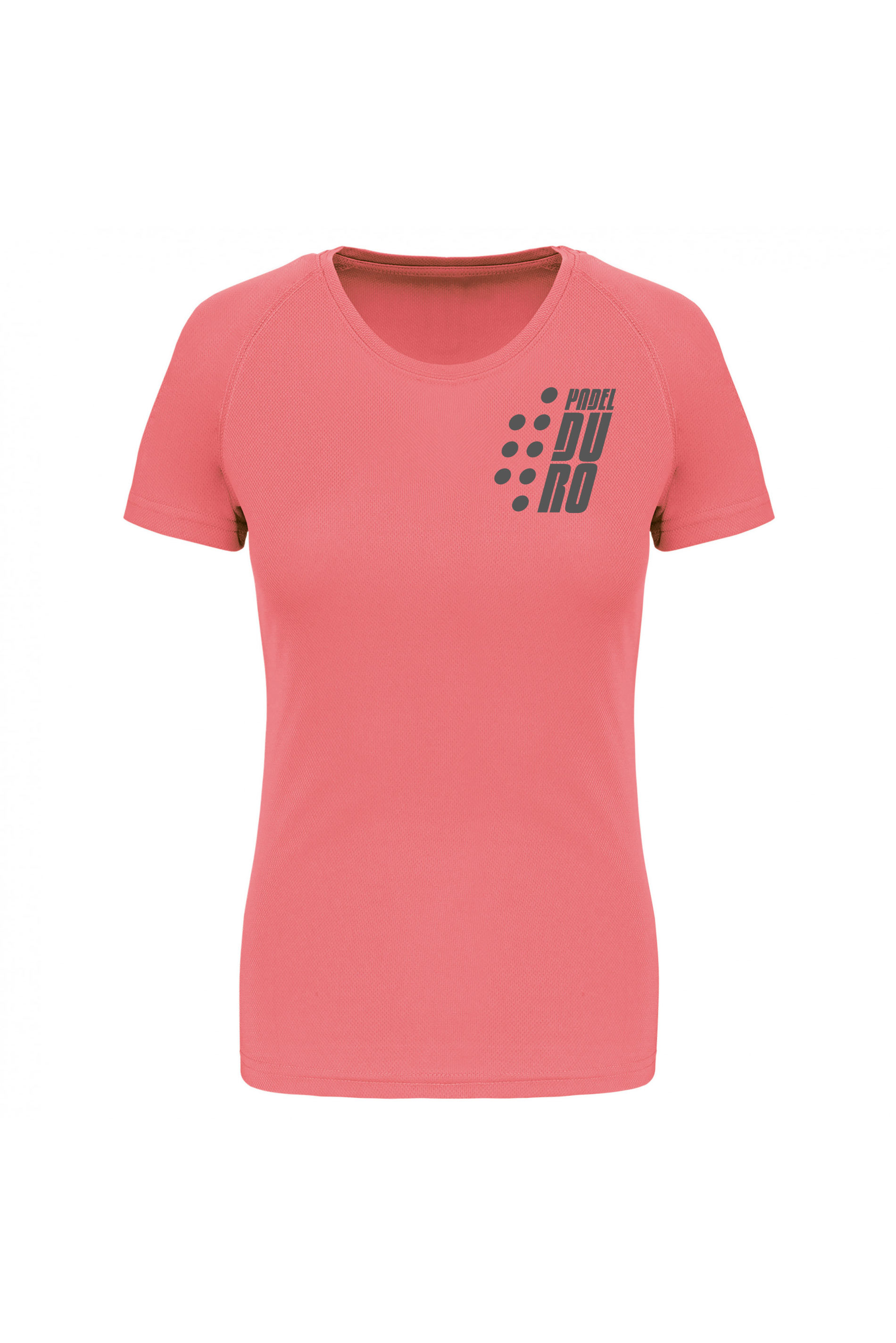 T-SHIRT PADEL DONNA MANICA CORTA CORAL XS GRIGIO DARK