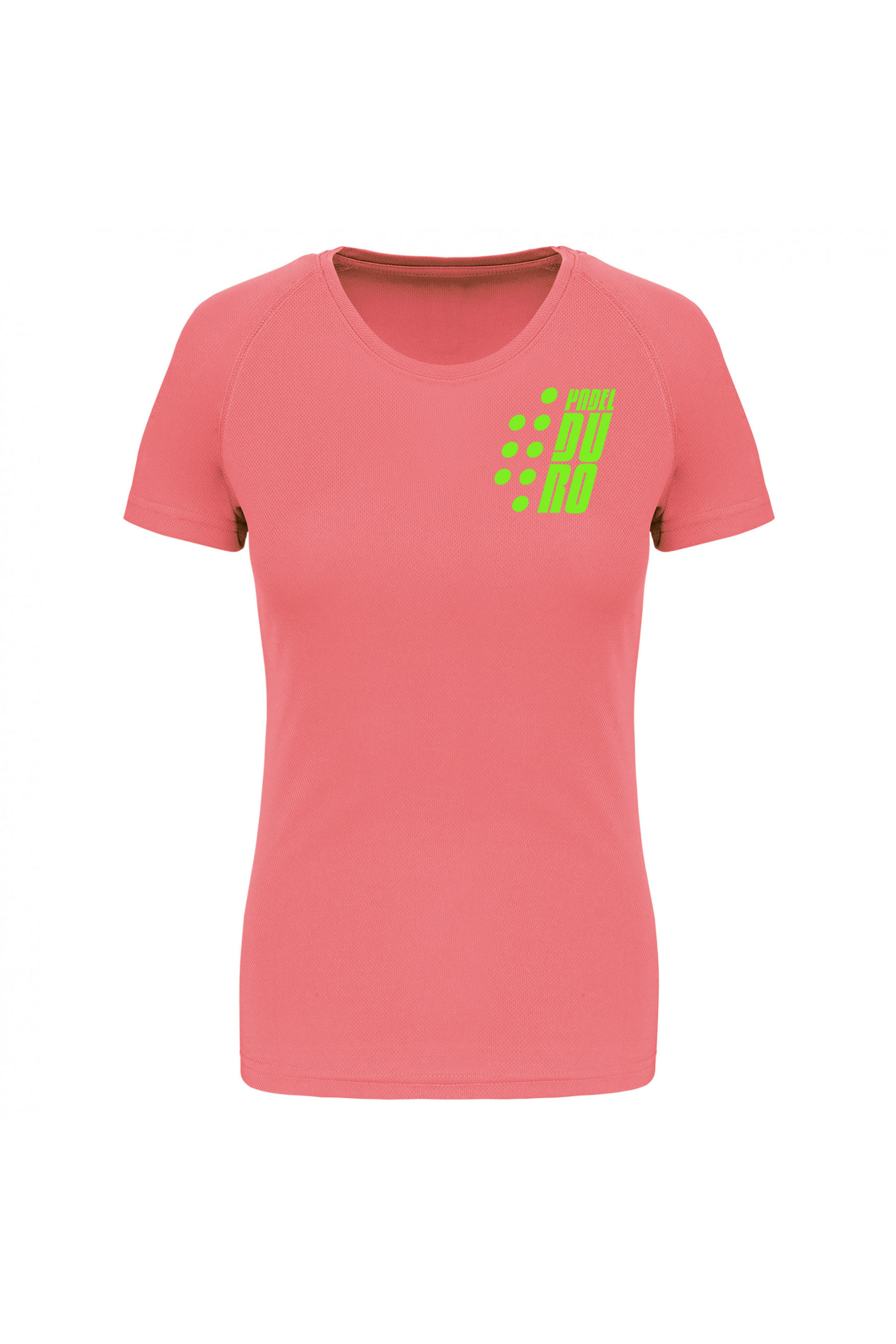 T-SHIRT PADEL DONNA MANICA CORTA CORAL XS GIALLO-FLUO