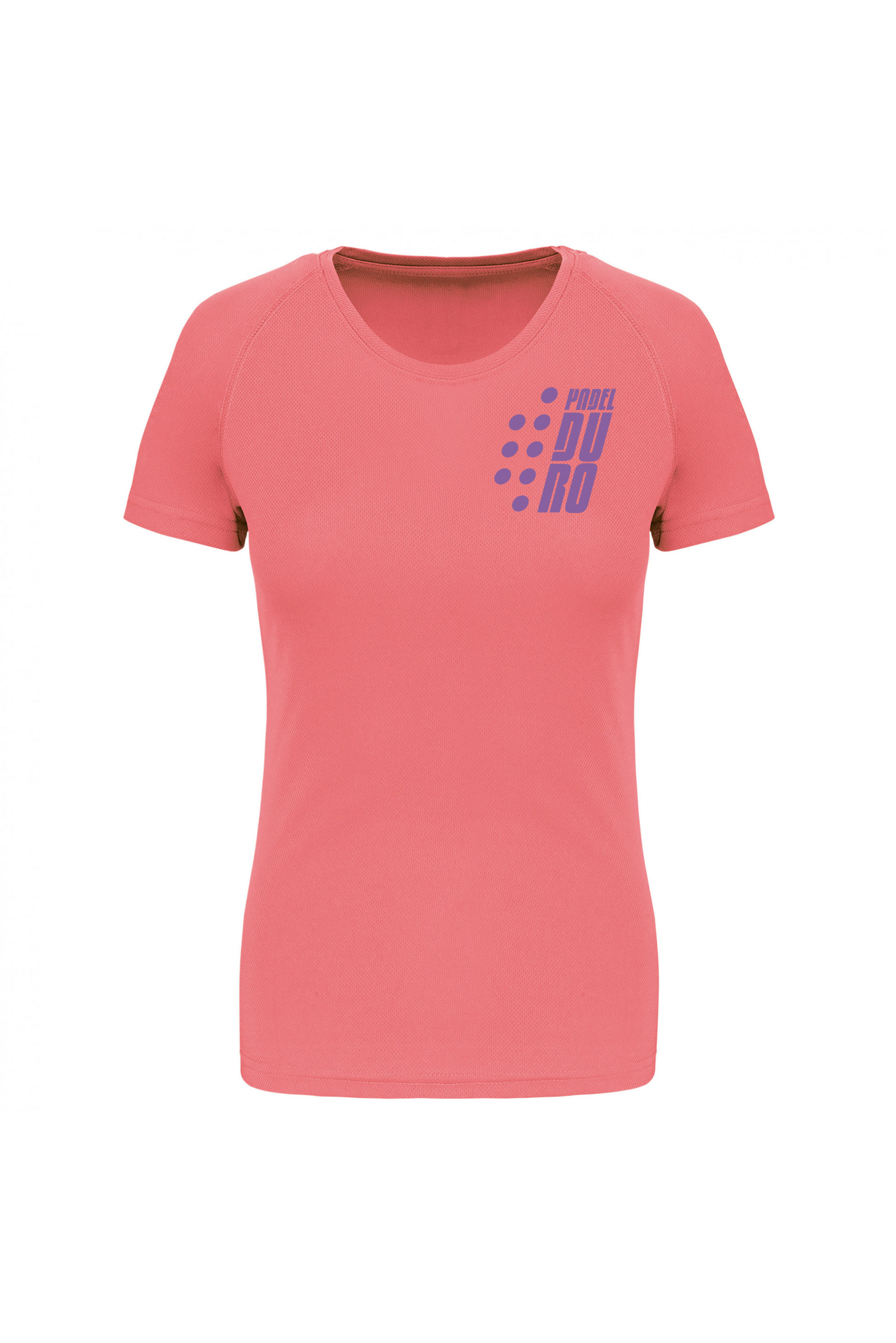 T-SHIRT PADEL DONNA MANICA CORTA CORAL XS VIOLA