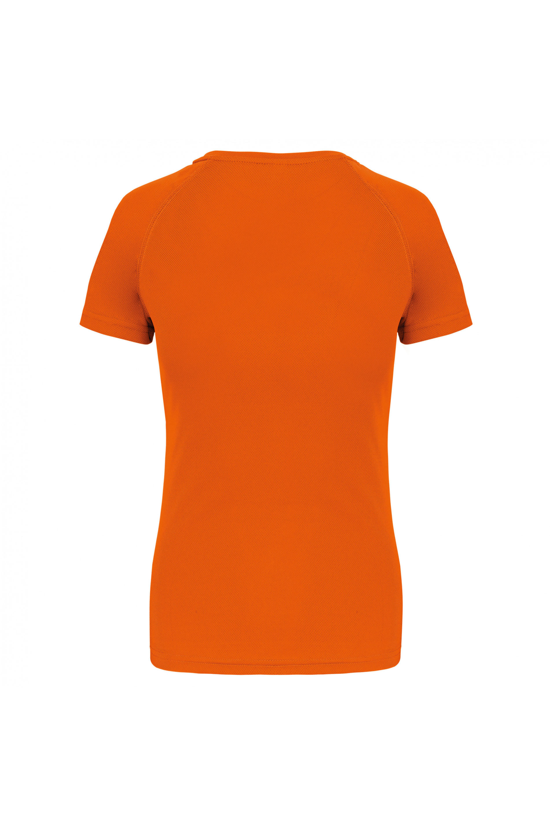 T-SHIRT PADEL DONNA MANICA CORTA ARANCIONE-FLUO