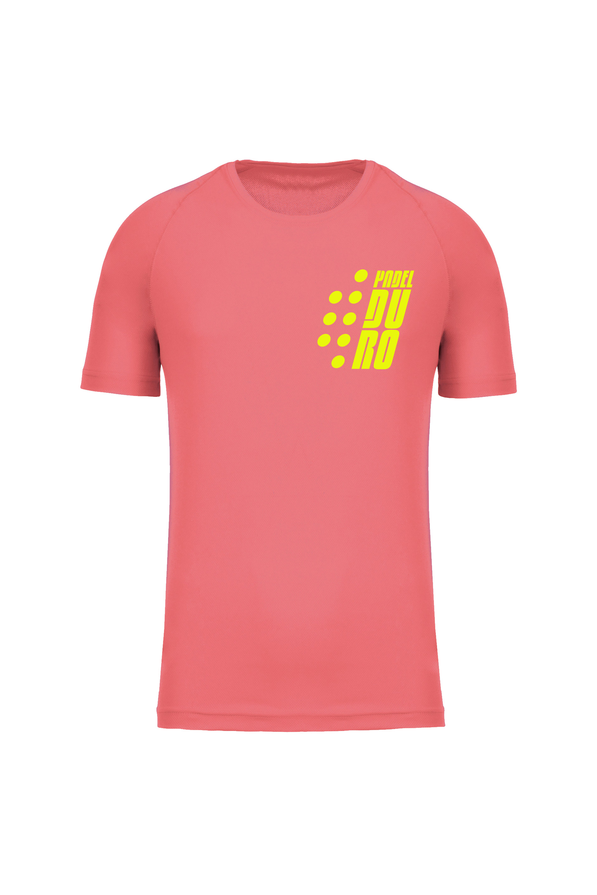 T-SHIRT PADEL UOMO MANICA CORTA CORALLO XS GIALLO-FLUO