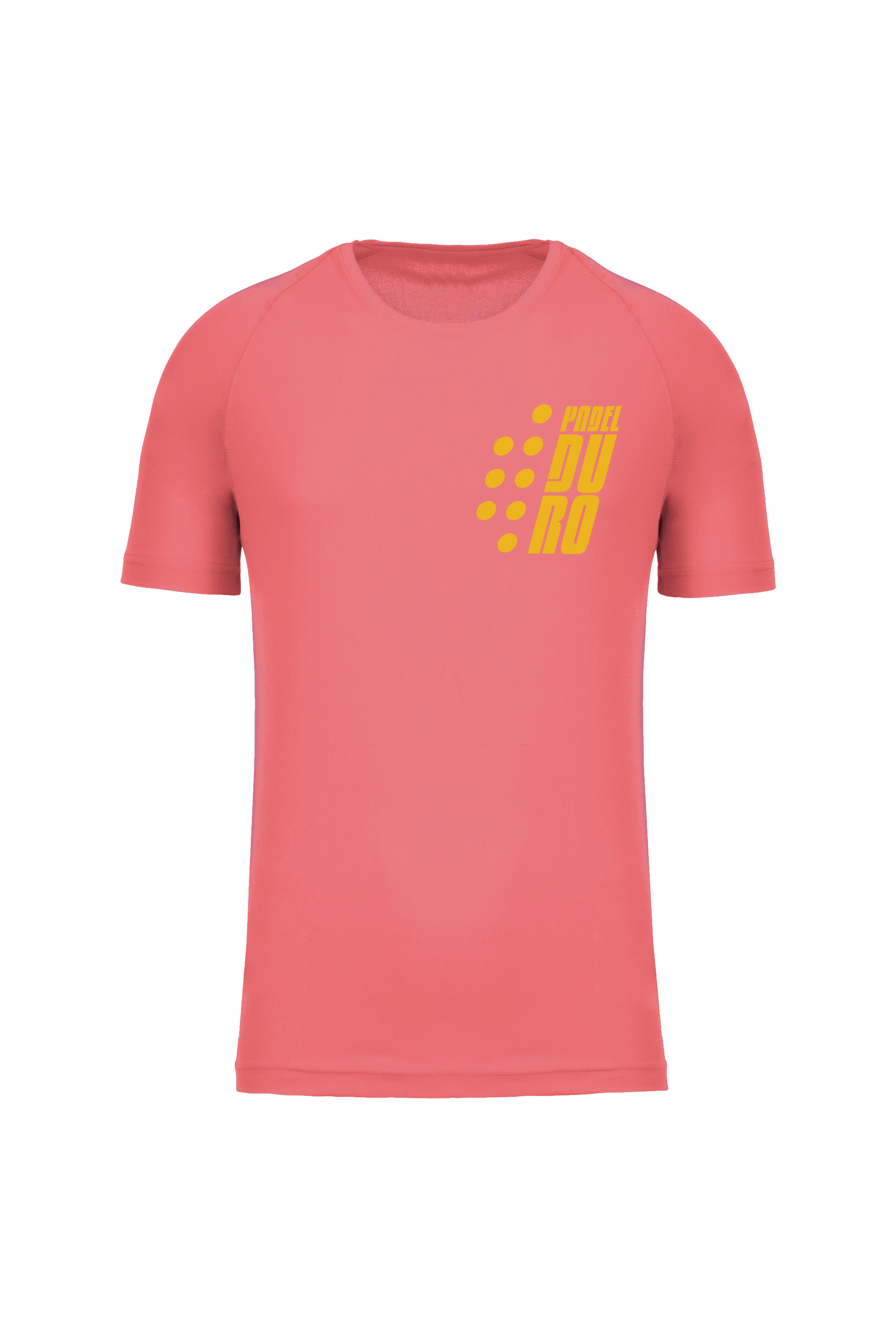 T-SHIRT PADEL UOMO MANICA CORTA CORALLO M ORO