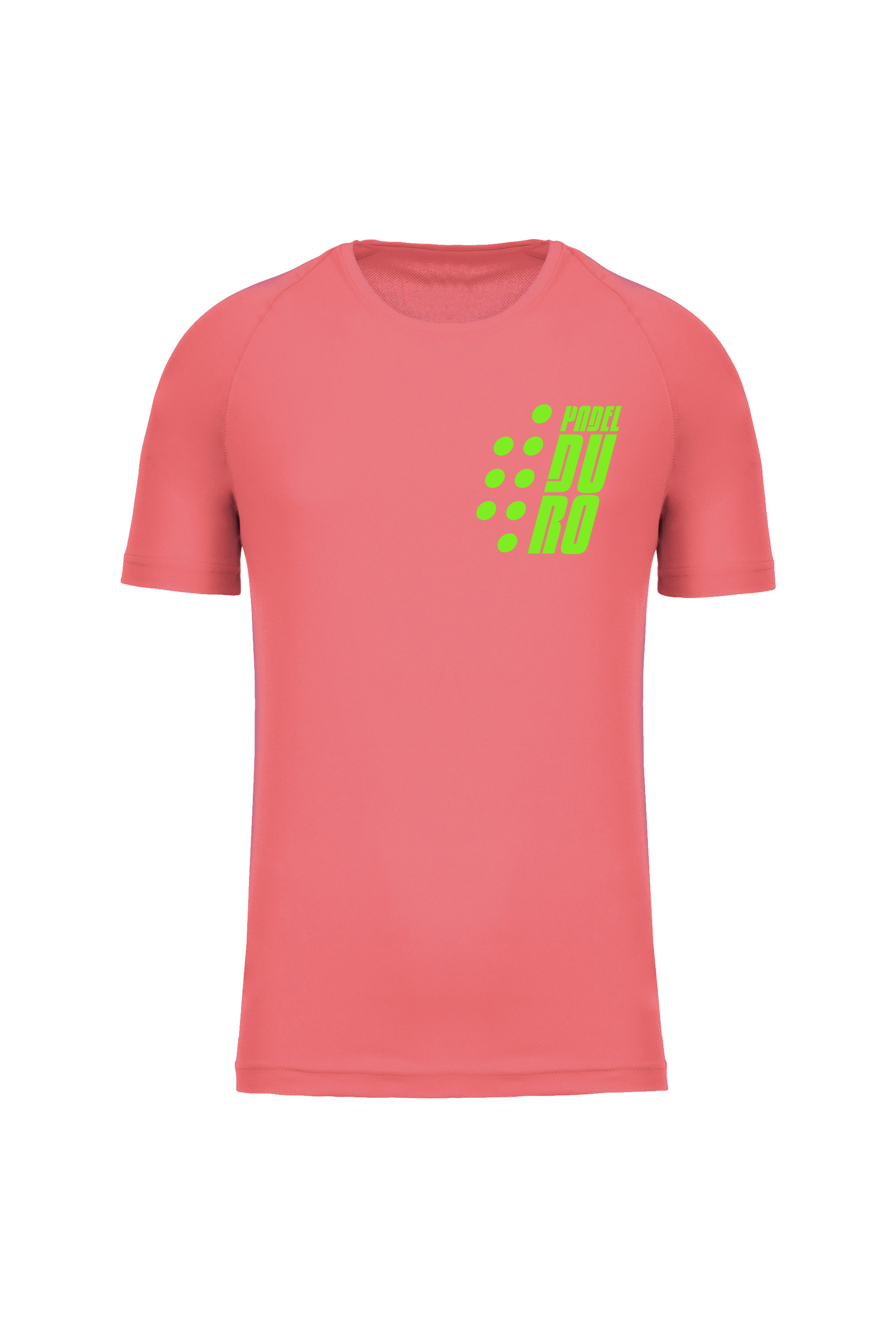 T-SHIRT PADEL UOMO MANICA CORTA CORALLO XS VERDE-FLUO