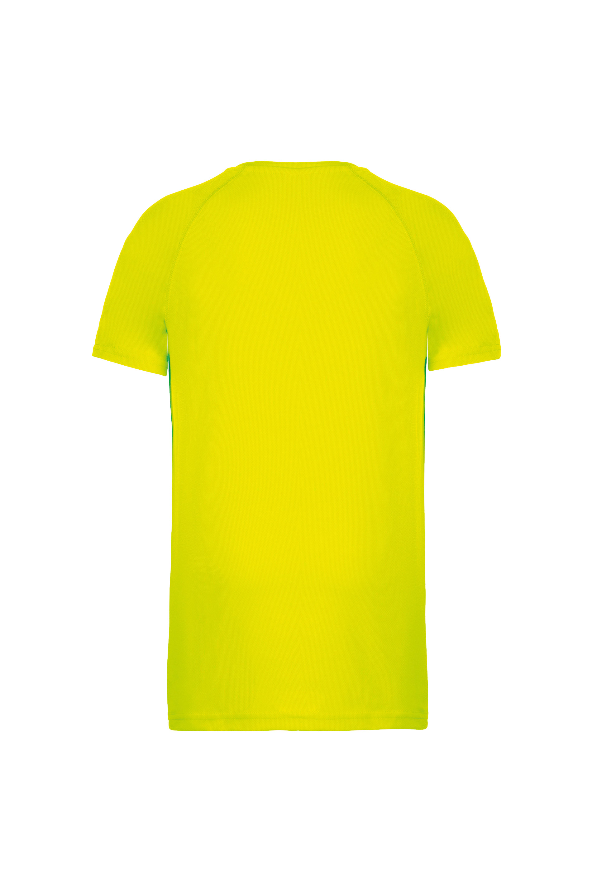 T-SHIRT PADEL UOMO MANICA CORTA GIALLO-FLUO