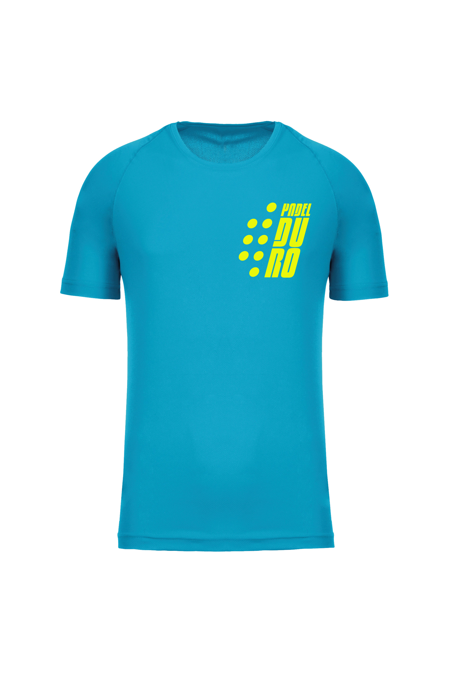 T-SHIRT PADEL UOMO MANICA CORTA TURCHESE